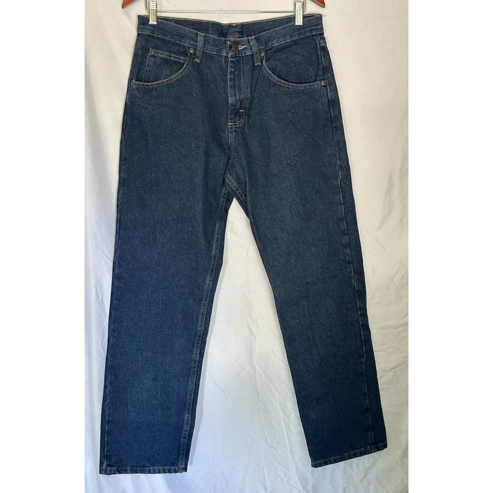 Men's Wrangler Relaxed Fit Seat & Thigh Blue Jeans Size 30x30 NWT Durable